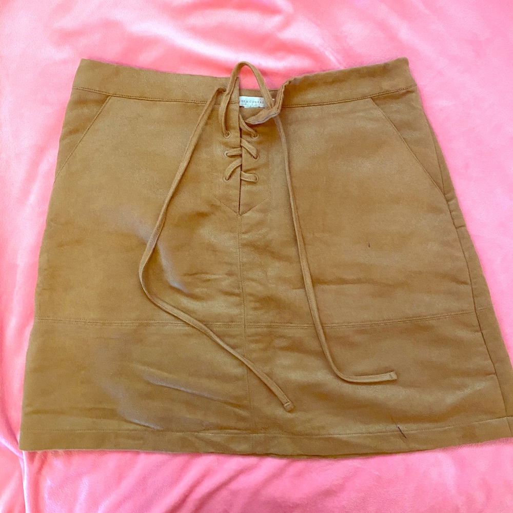 Lauren Conrad Faux suede skirt